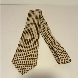 Classic Cream and Brown Polka Dot Tie